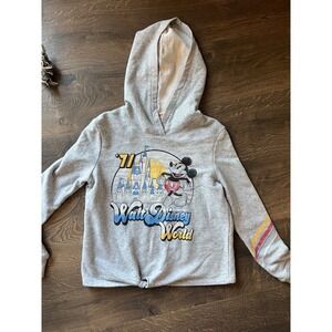 Disney Parks Mickey Mouse Tie Front Hoodie‎ Walt Disney World XS